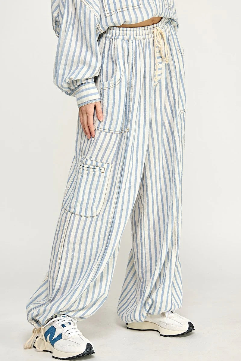 Lounge Comfort Striped Jogger Pants
