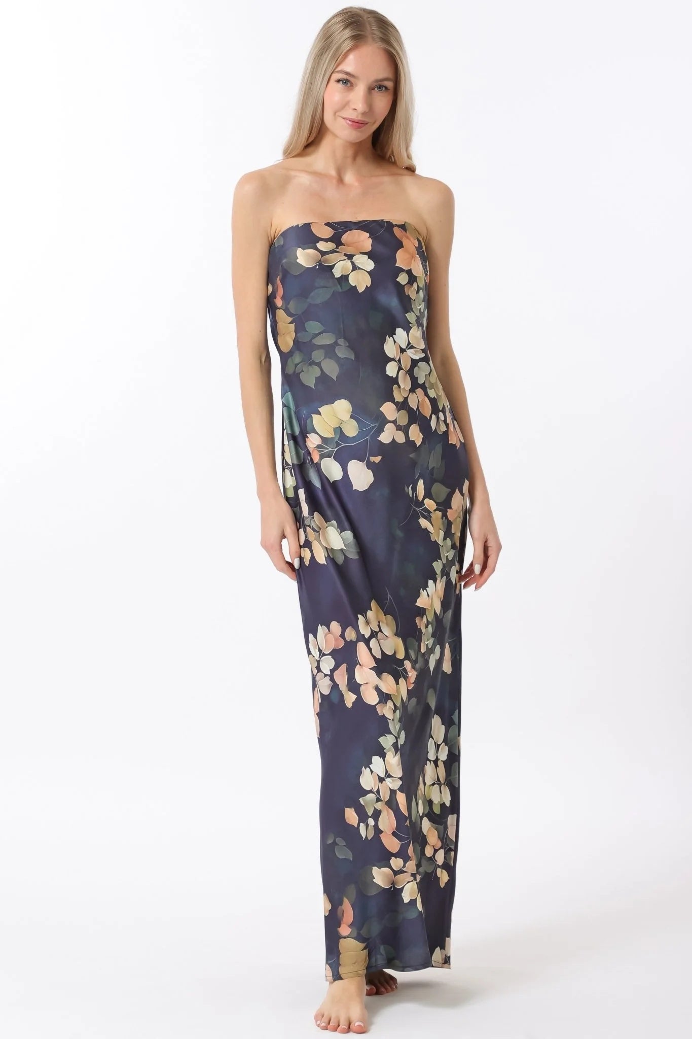 Botanical Tie Back Maxi Dress