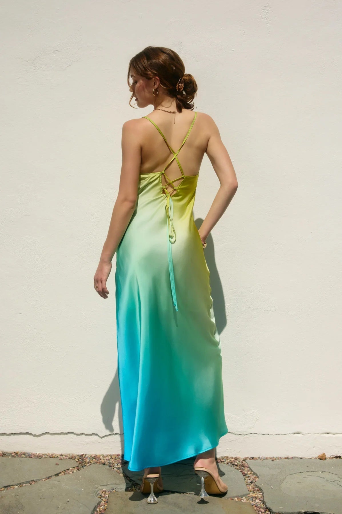 Maui Blues Ombre Maxi Dress