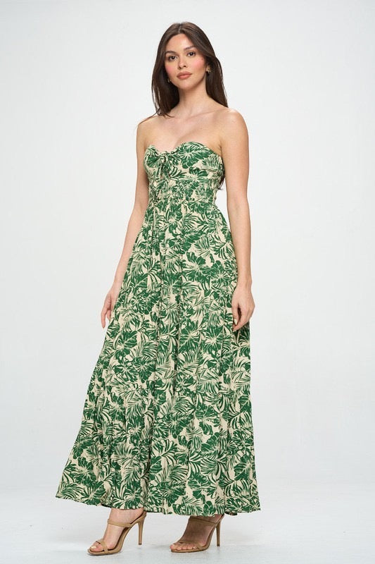 Palm Tube Maxi Dress (PRE-ORDER ONLY)