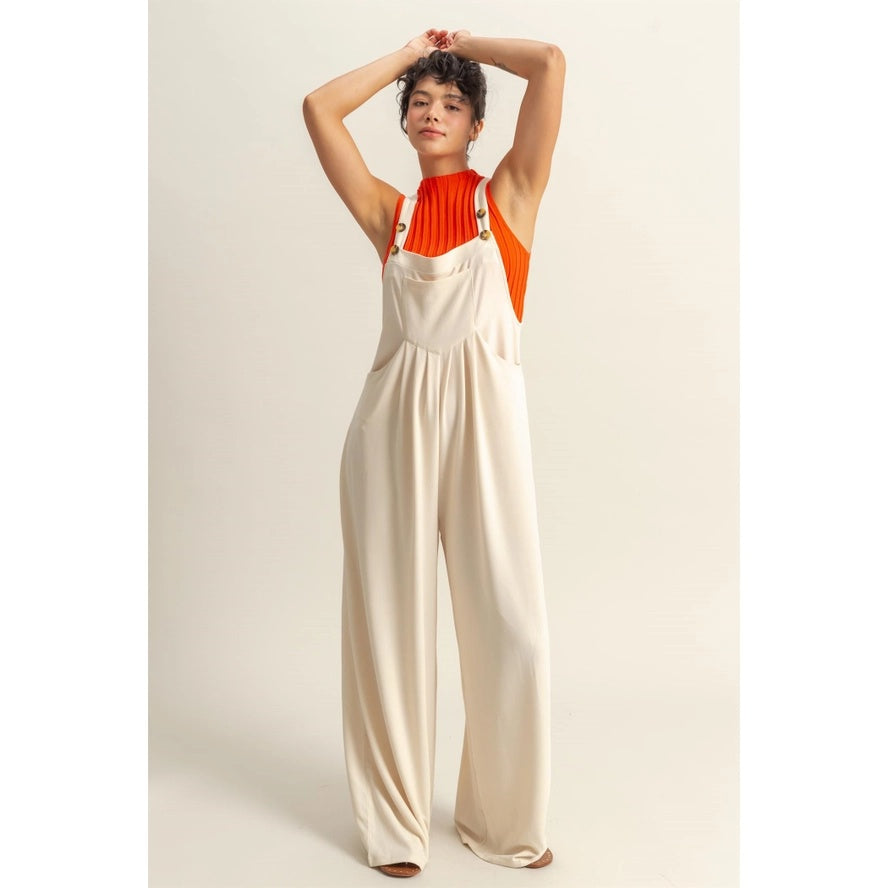 Apron Wide Leg Jumpsuit