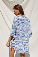 Abstract Button Up Top (FINAL SALE)