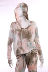 Tie Dye Lounge Hoodie (3 colors) (FINAL SALE)