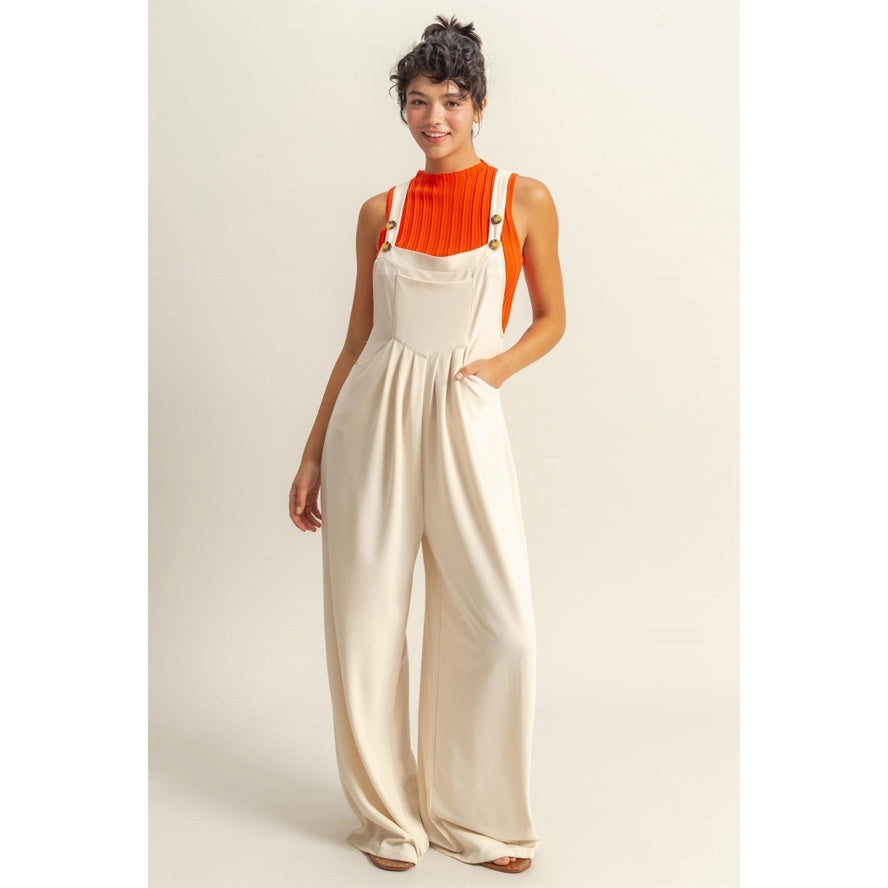 Apron Wide Leg Jumpsuit