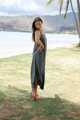 Cross Back Maxi Dress (4 COLORS)