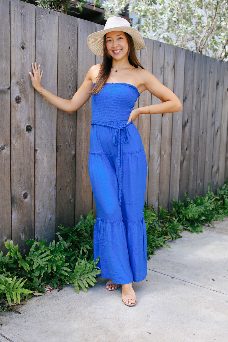 Tube Smock Jumpsuit (2 colors)