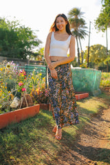 Satin Floral Slip Skirt (2 colors)