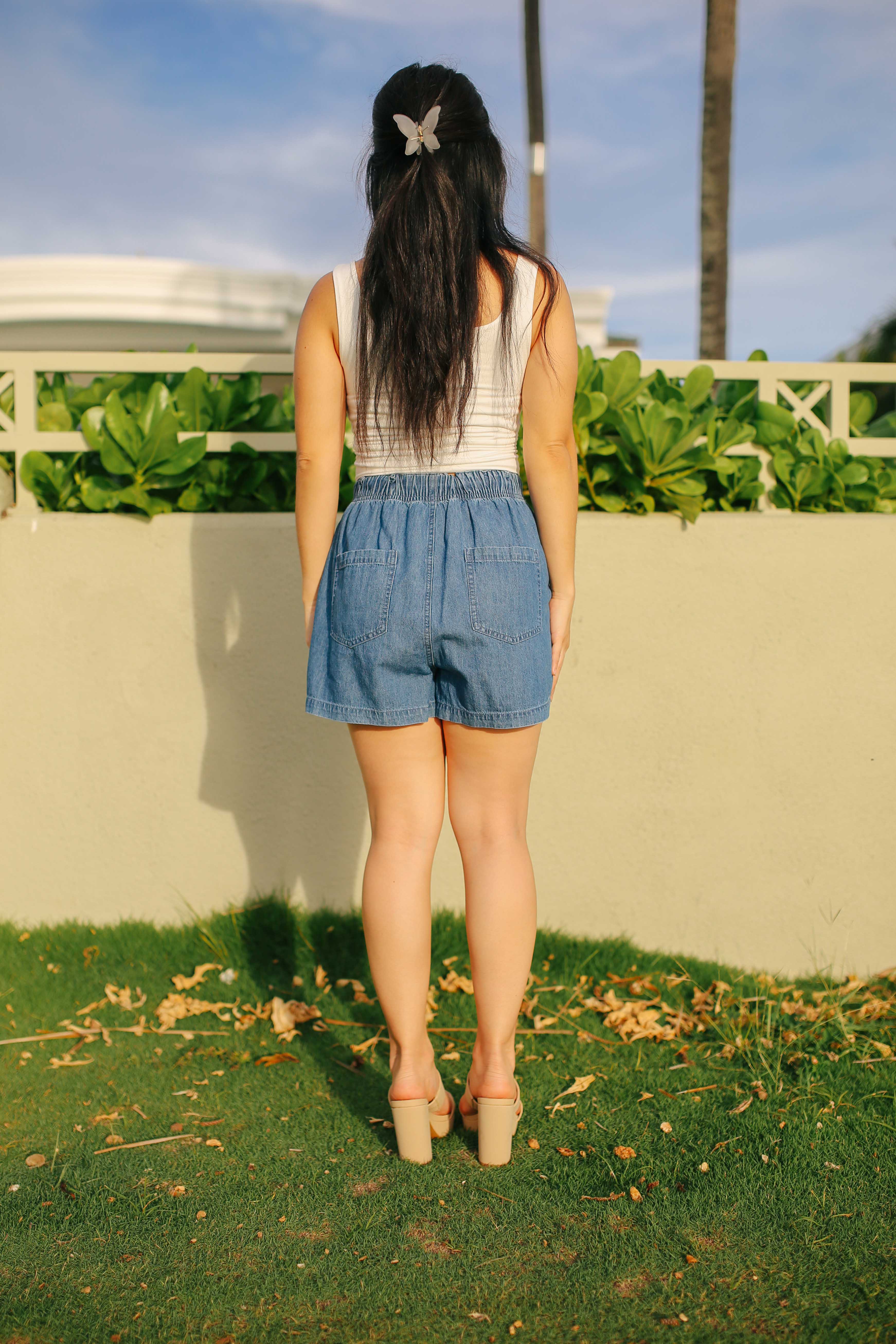 Drawstring Tie Shorts