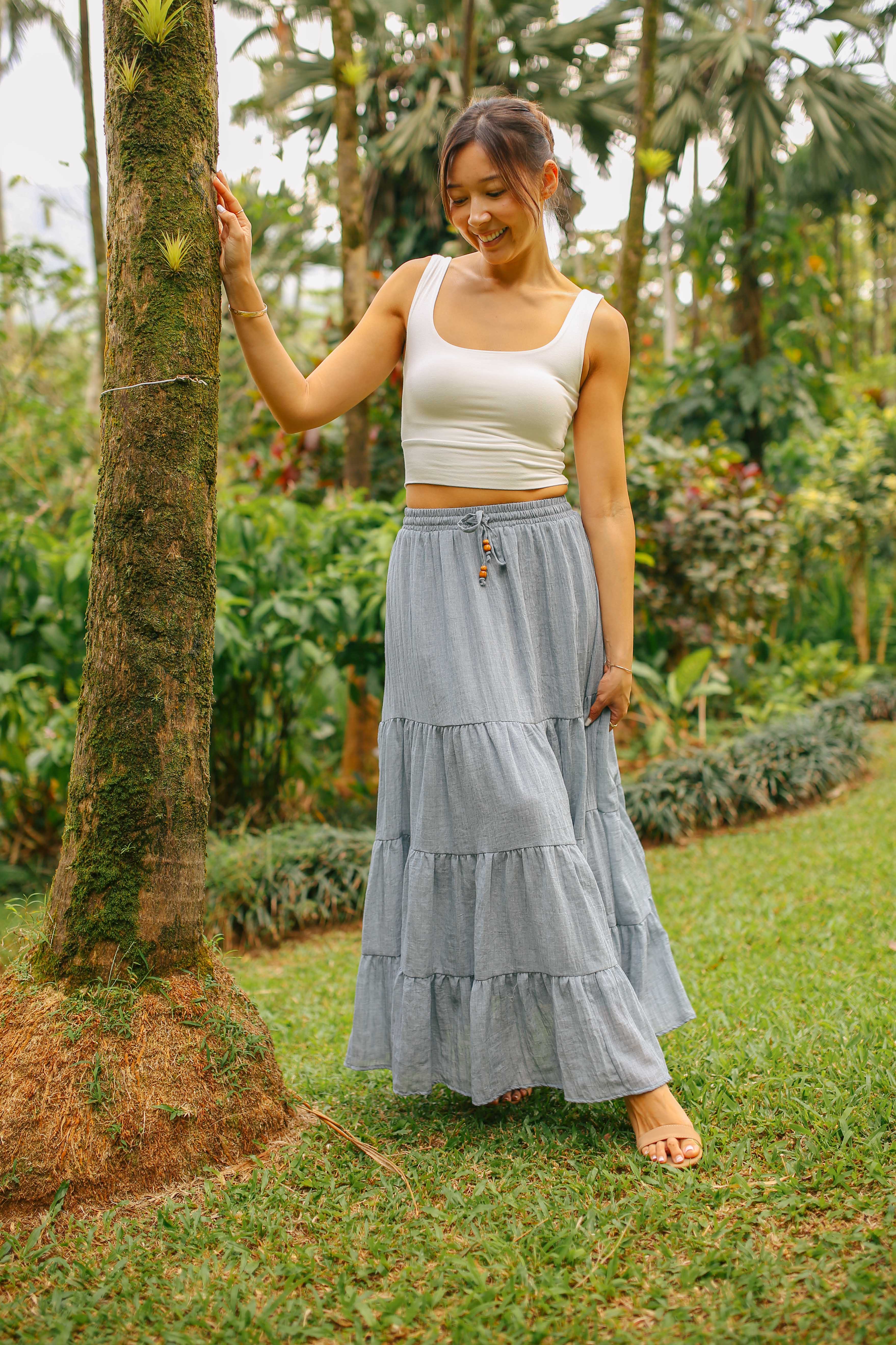 Tiered Maxi Skirt