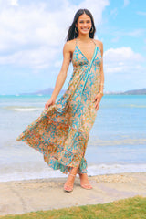 Seashell Boho Style Maxi Dress