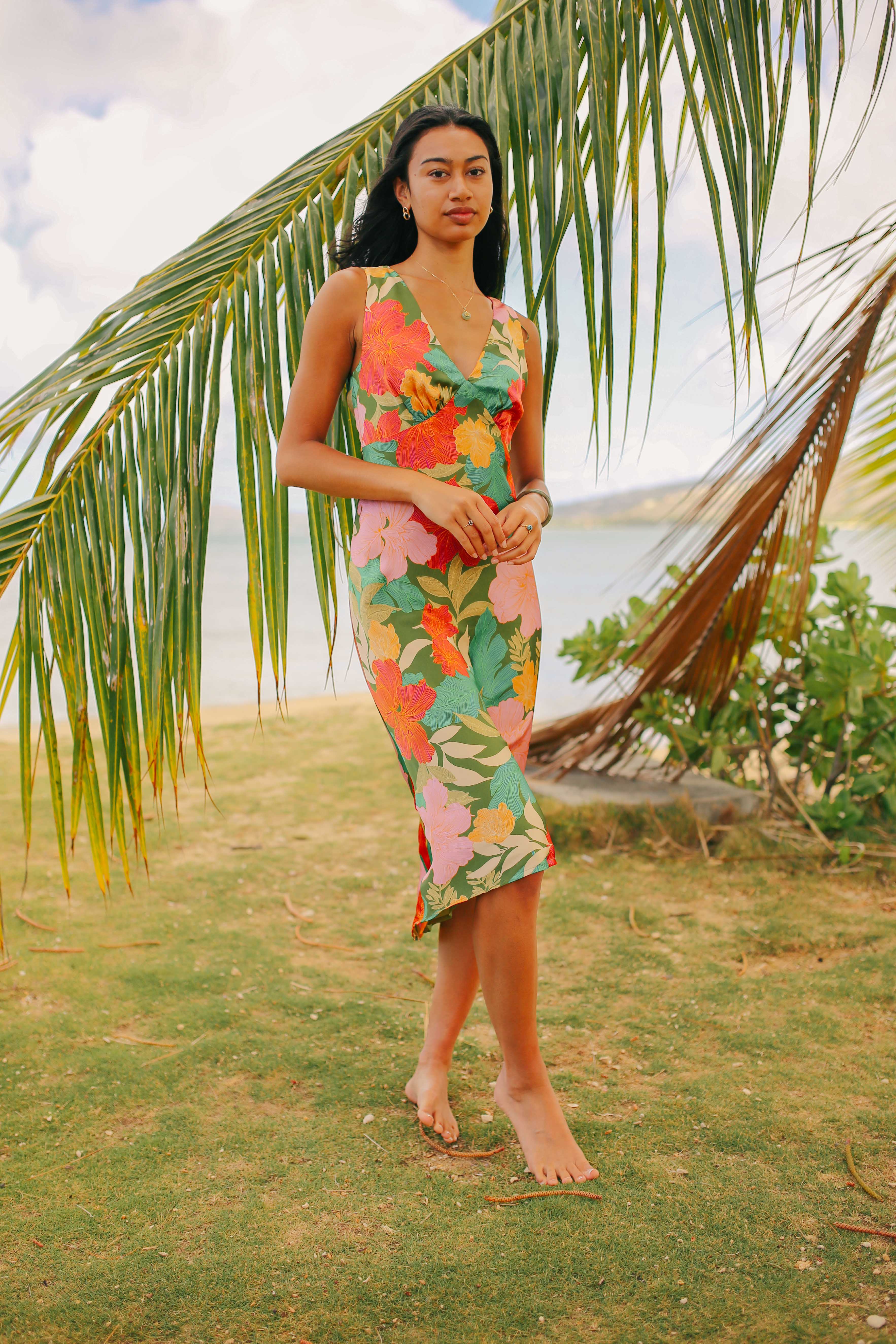 Ibiza Silky Midi Dress