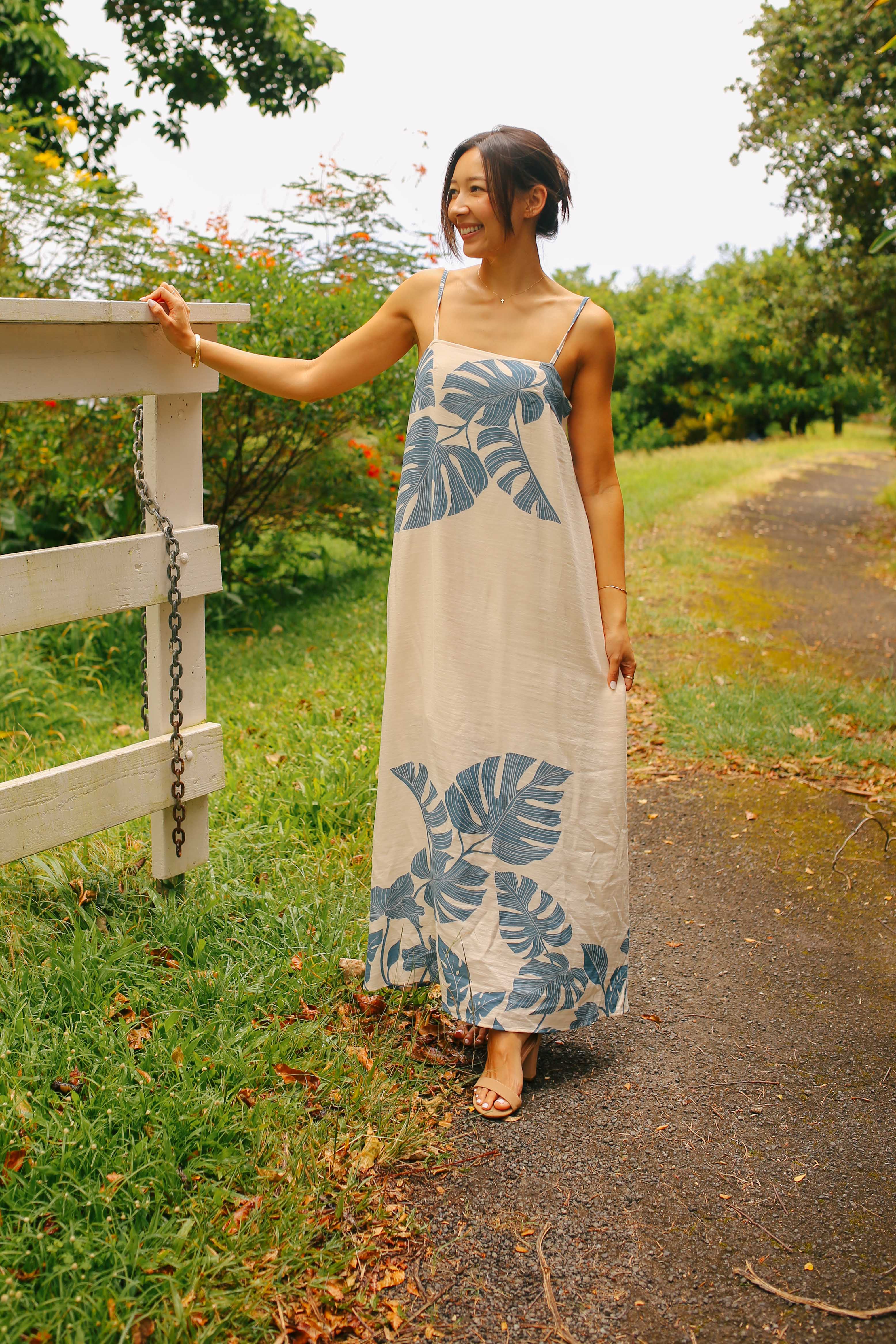 Monstera Framed Maxi Dress