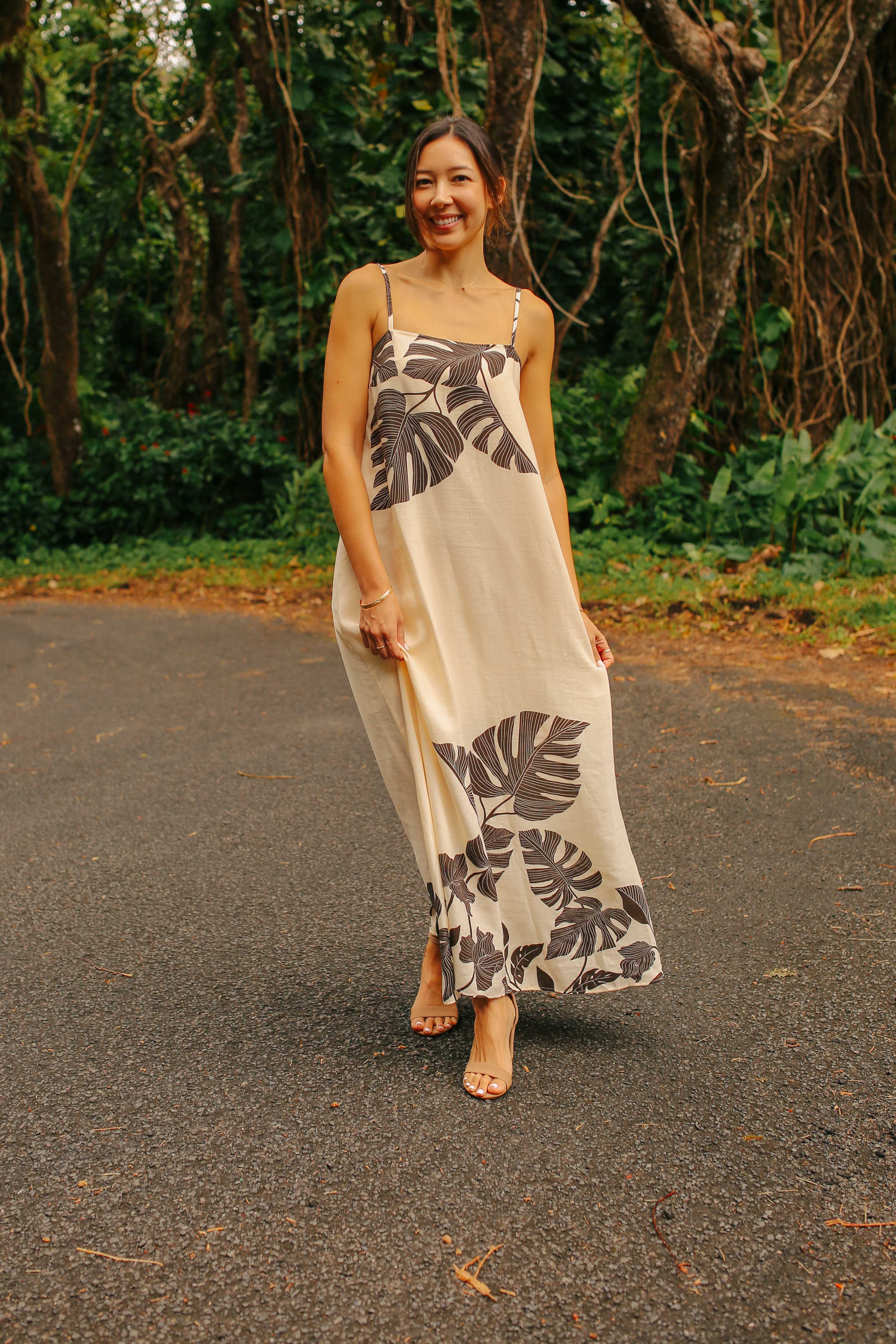Monstera Framed Maxi Dress