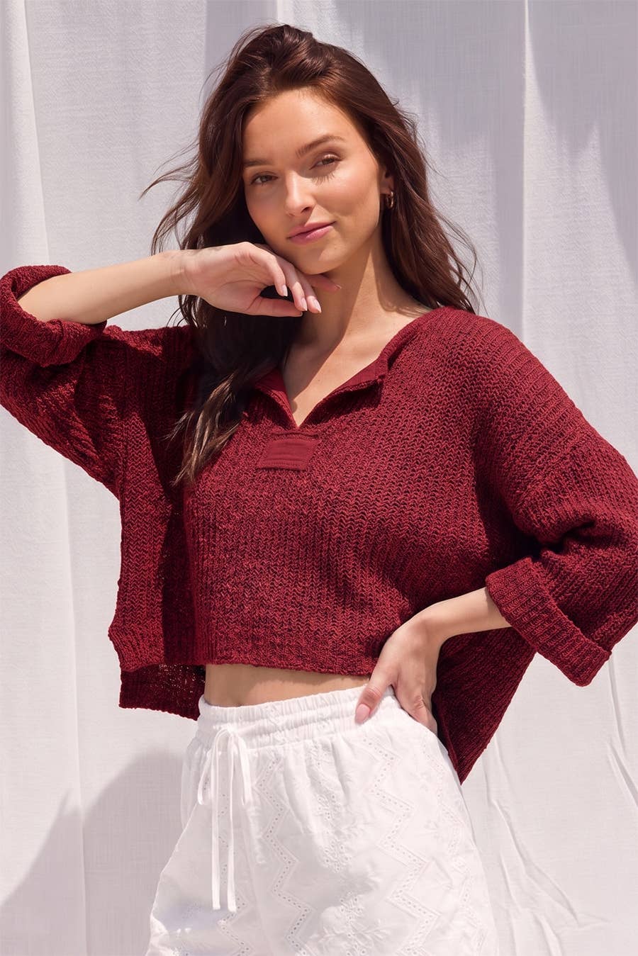 Fall Lightweight Cropped Sweater
