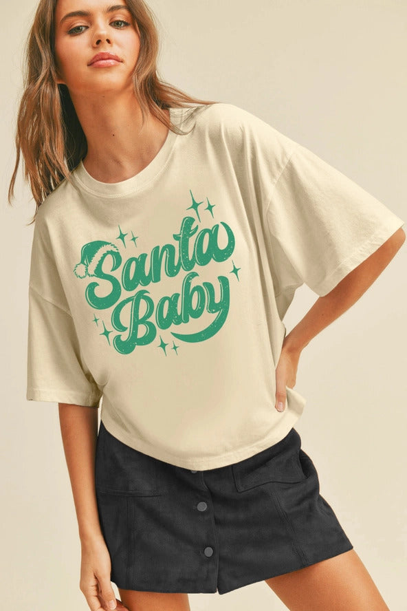 Santa Baby Graphic Tee (2 colors)