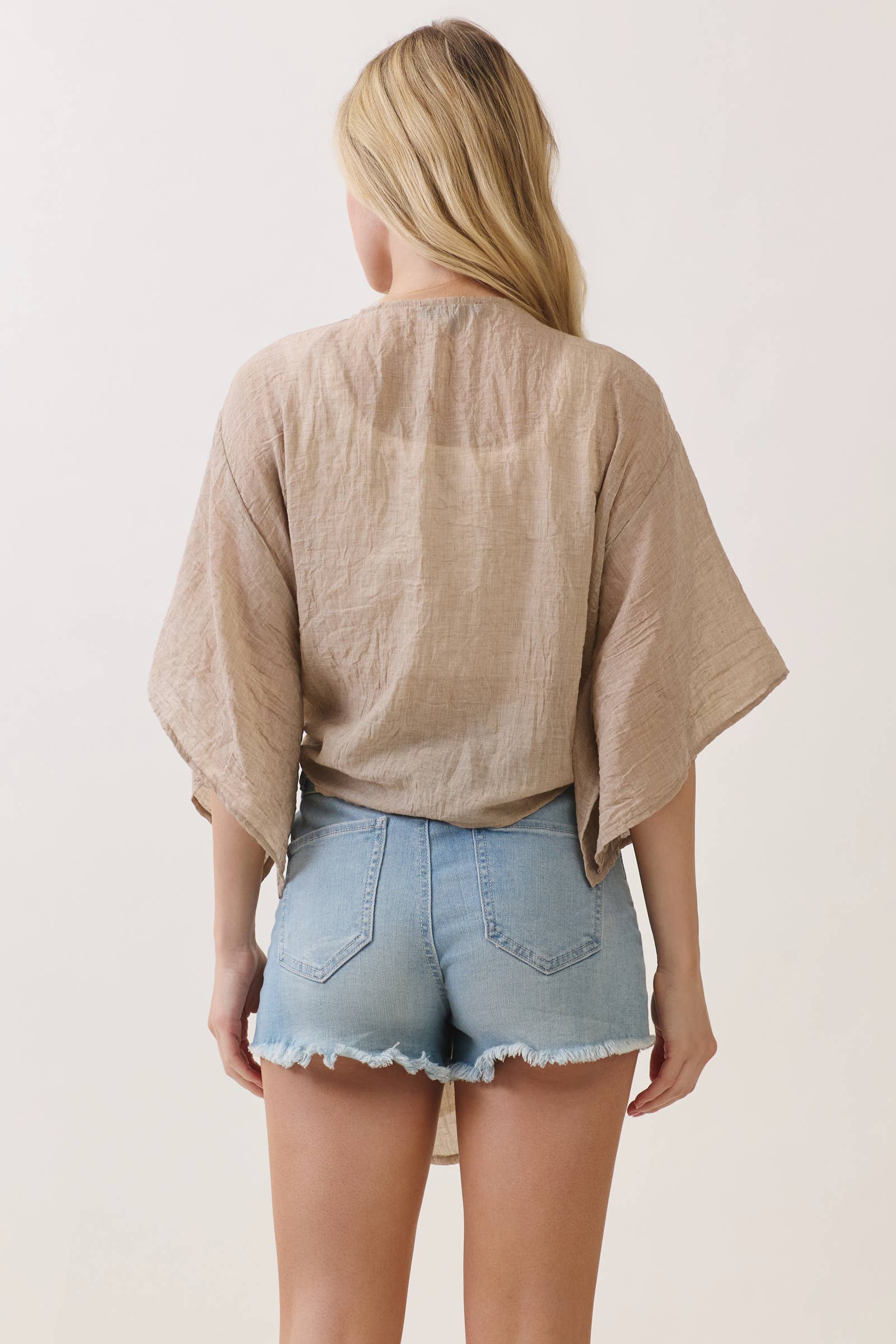 Open Front Tie Cardigan