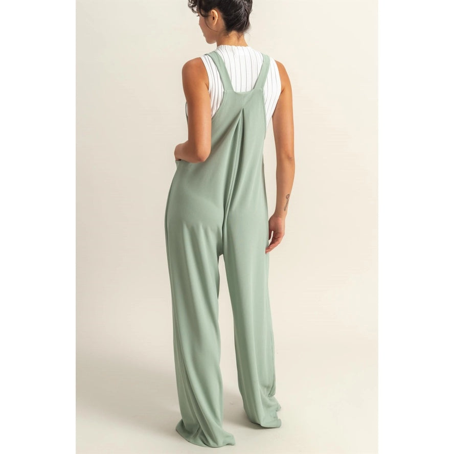 Apron Wide Leg Jumpsuit