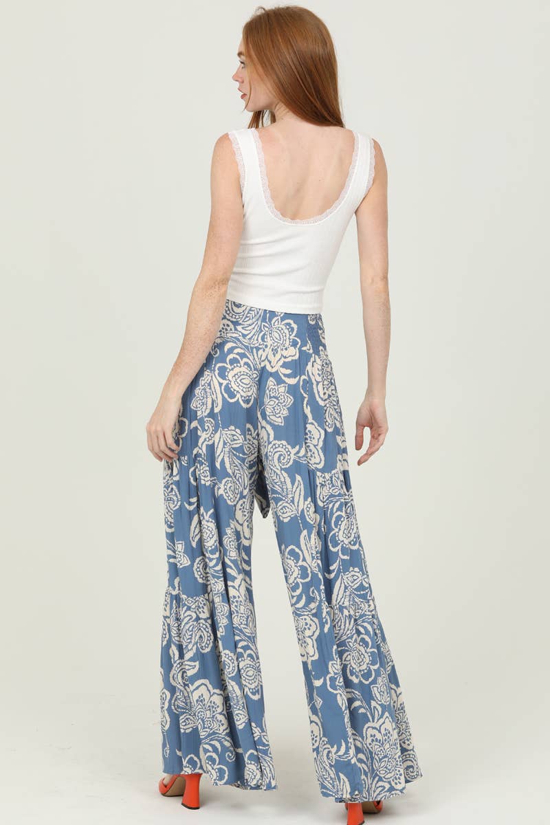 Paisley Floral Ultra Wide Leg Pants