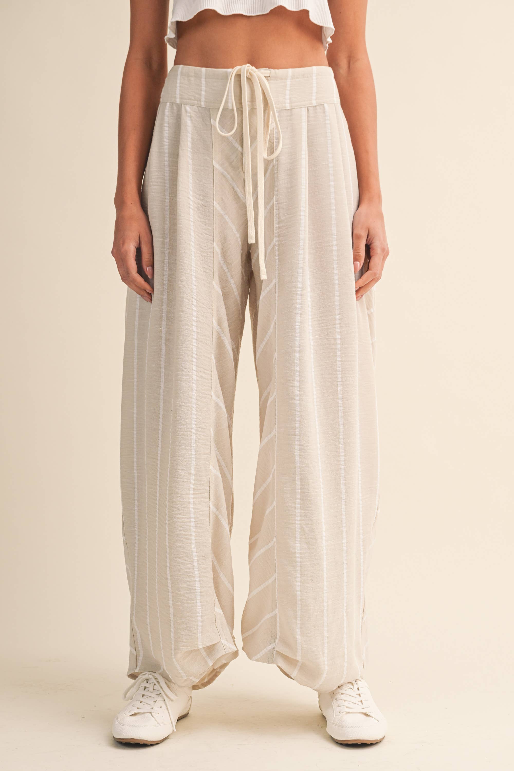 Multi Stripe Wide Leg Pants