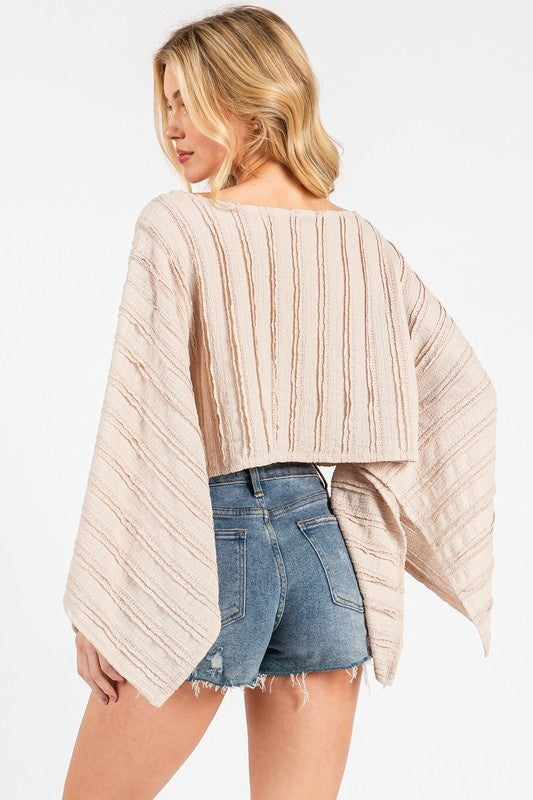 Kimono Sleeve Knit Top