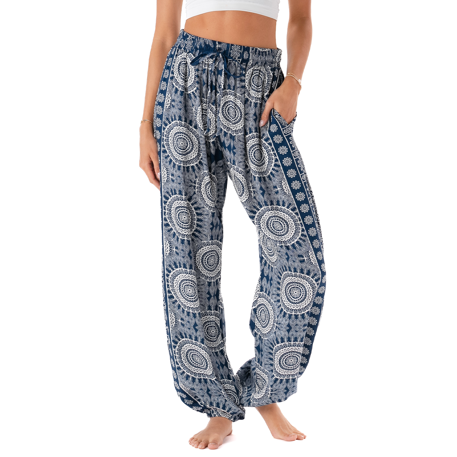 Geneva Rayon Jogger Harem Pants