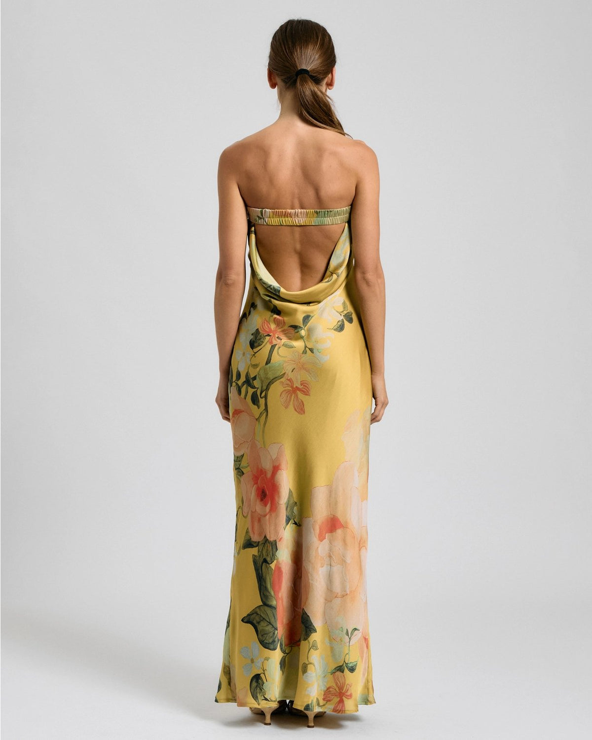 Floral Open Back Maxi Dress