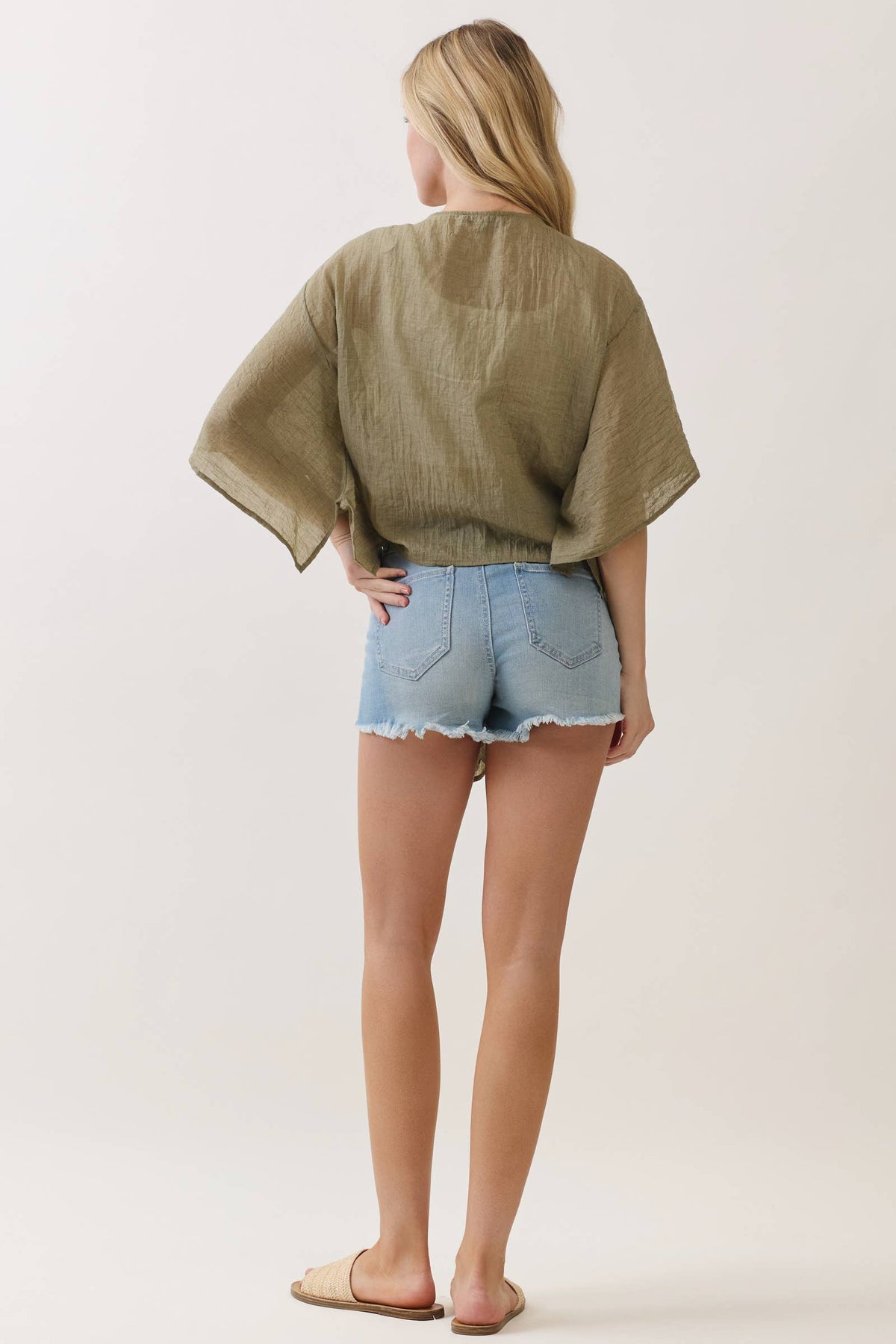 Open Front Tie Cardigan