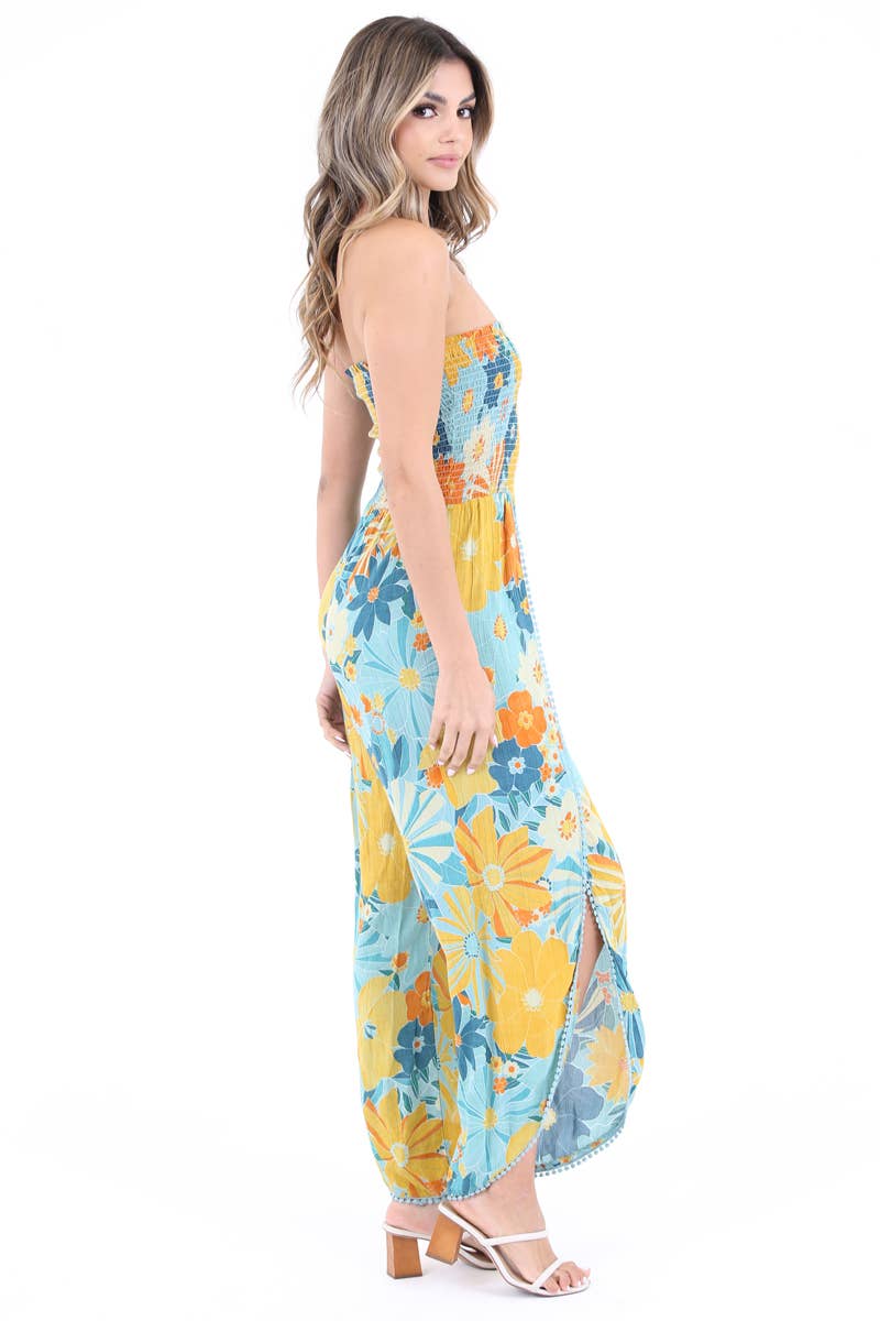 Floral Split Leg Jumpsuit