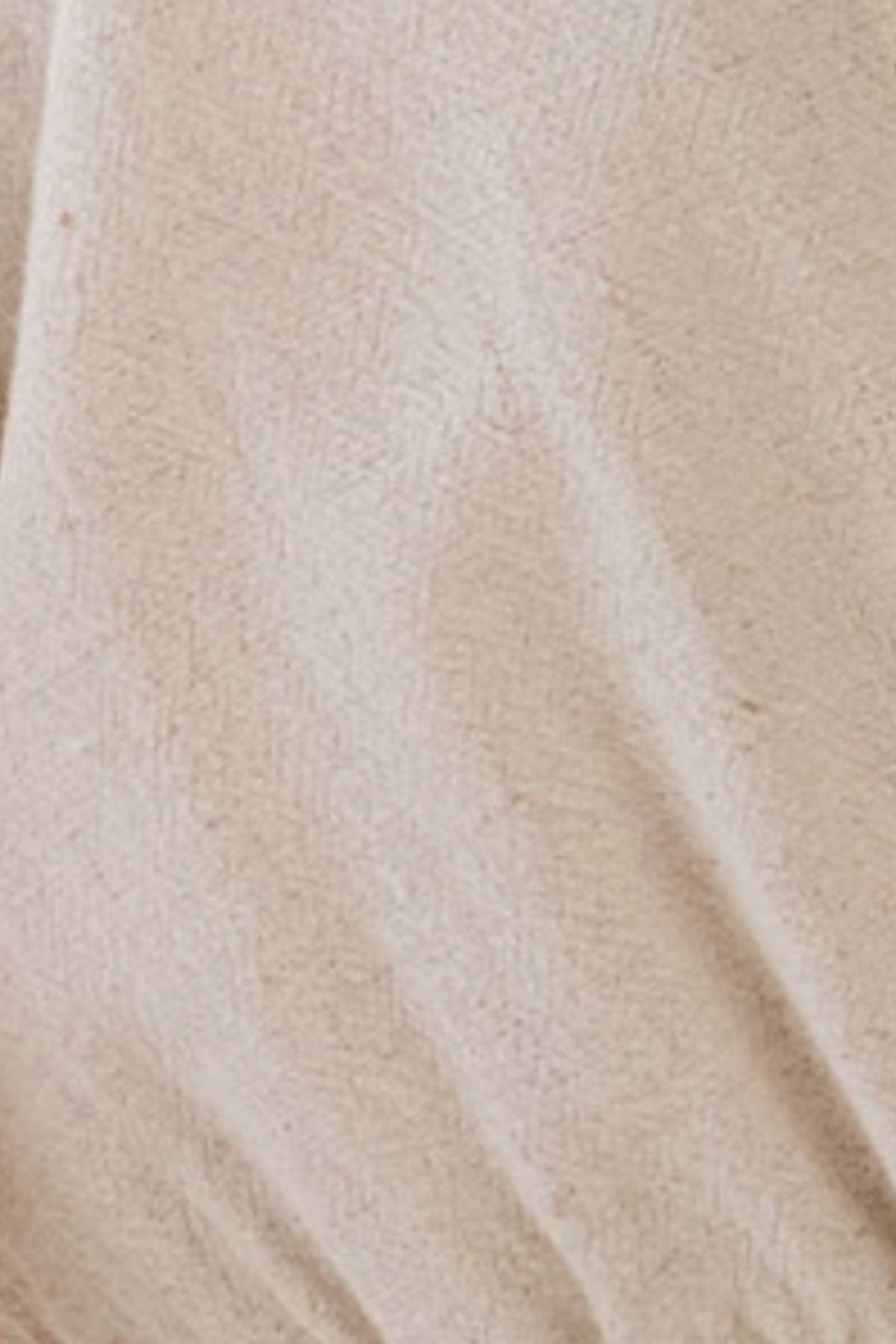 Linen Flutter Sleeve Smocked Top