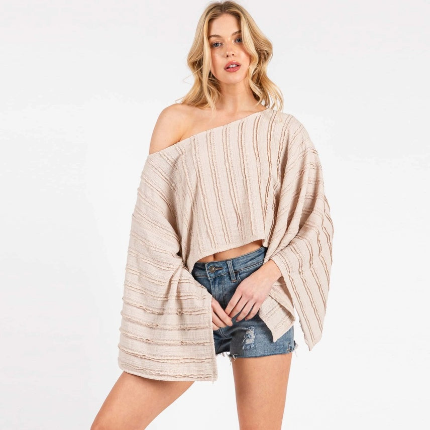 Kimono Sleeve Knit Top