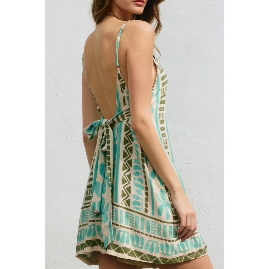 Island Time Tie Back Romper