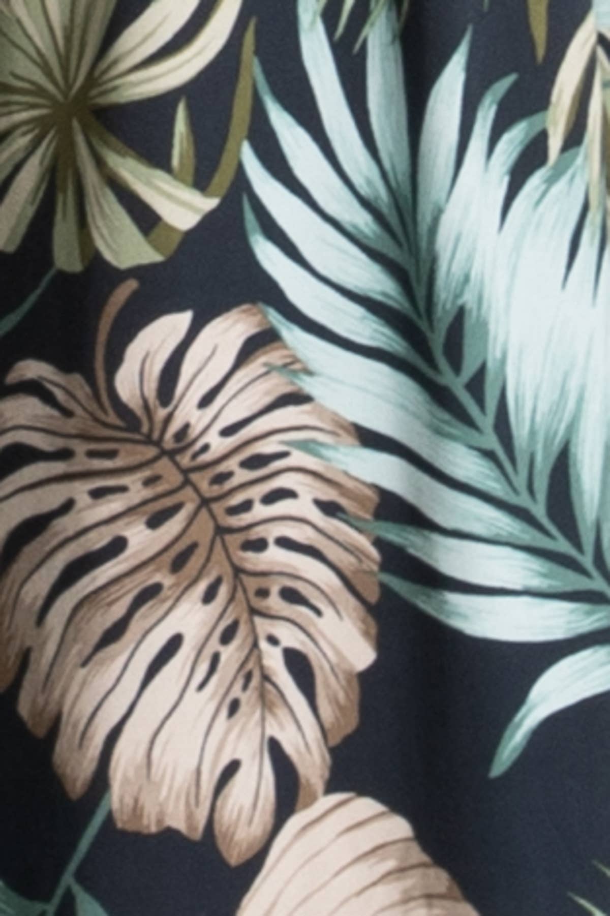 Tropical Surplice Smock Waist Jumpsuit