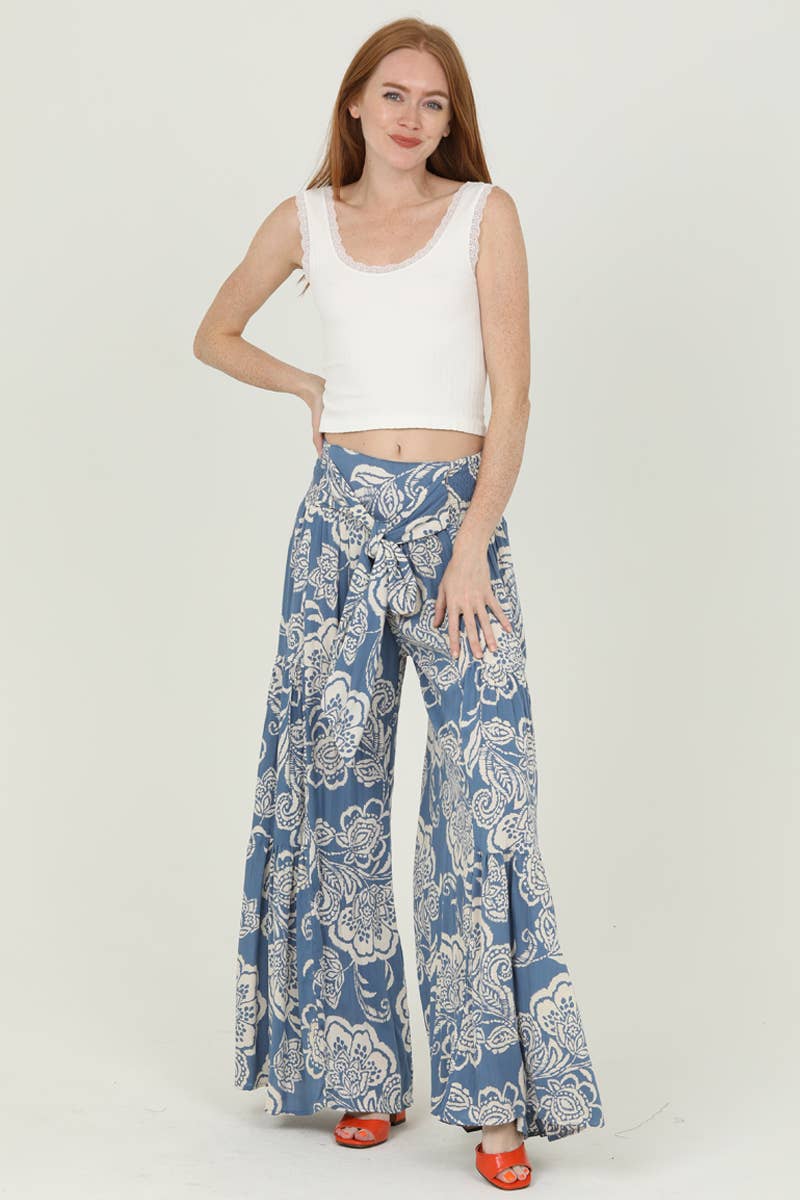 Paisley Floral Ultra Wide Leg Pants