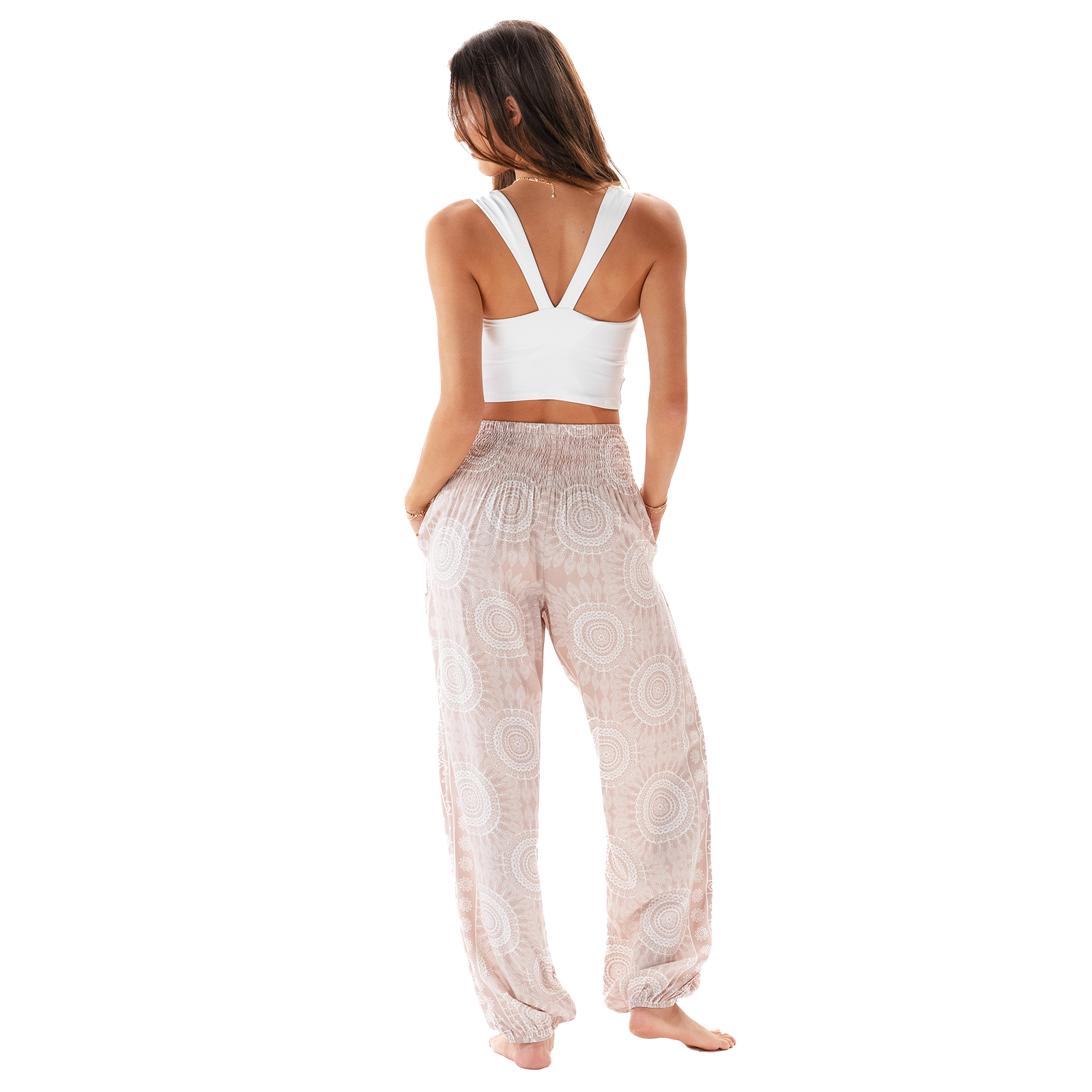 Casa Blanca Harem Pants with Pockets