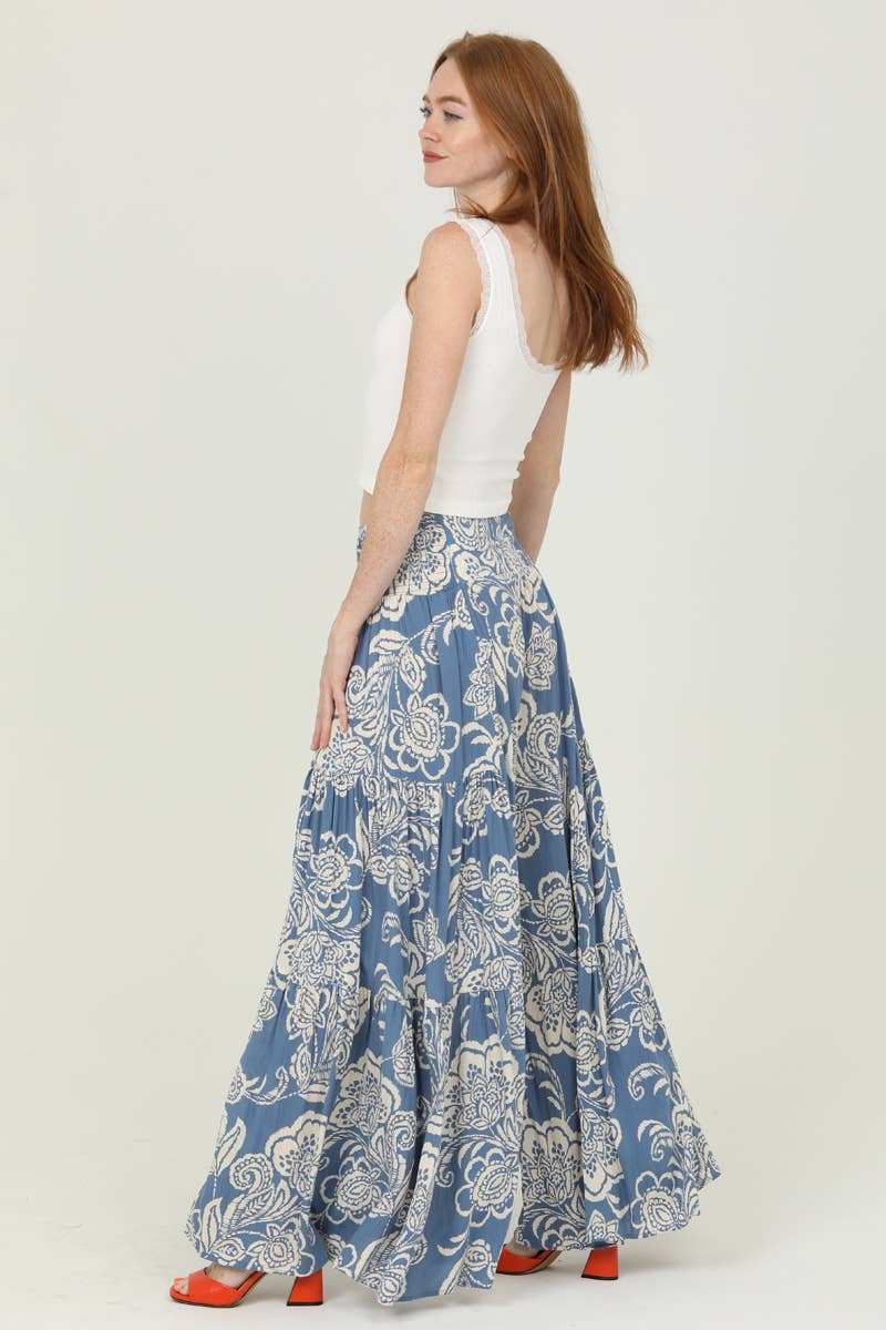 Paisley Floral Ultra Wide Leg Pants