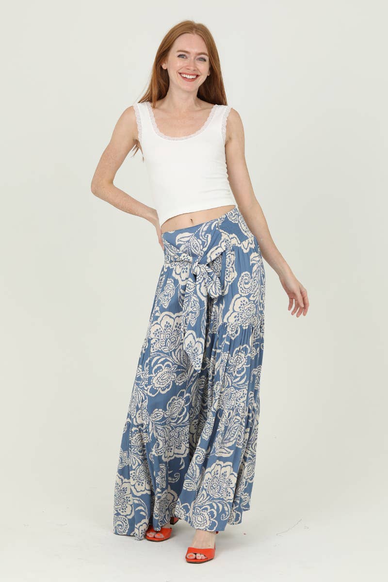 Paisley Floral Ultra Wide Leg Pants