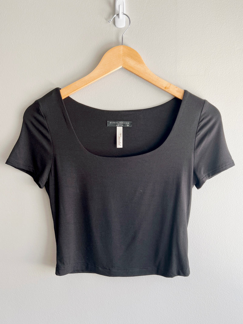 Square Neck Cropped Top (3 colors)