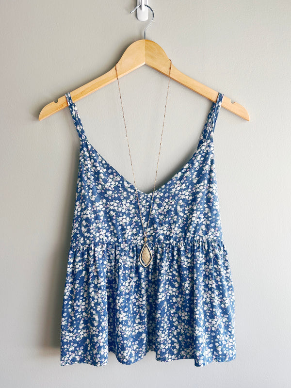 Floral Baby Doll Tank (2 colors) (FINAL SALE)