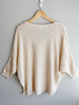 Oversize Patch Pocket Sweater