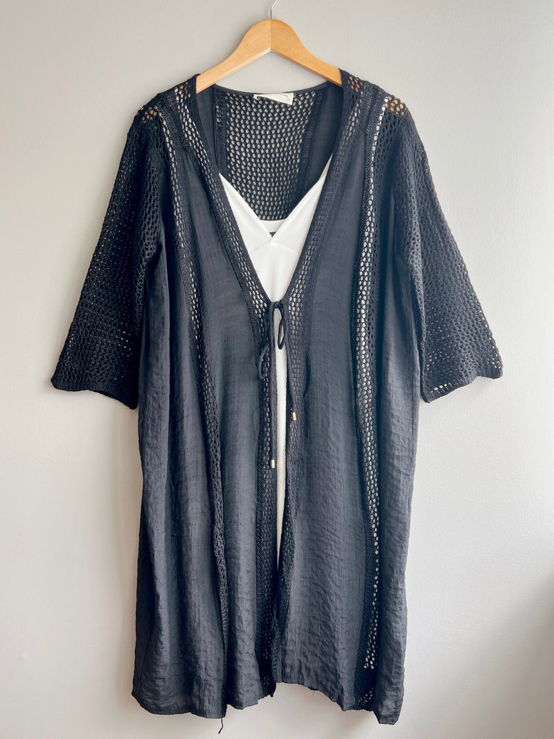 Crochet Longline Cardigan