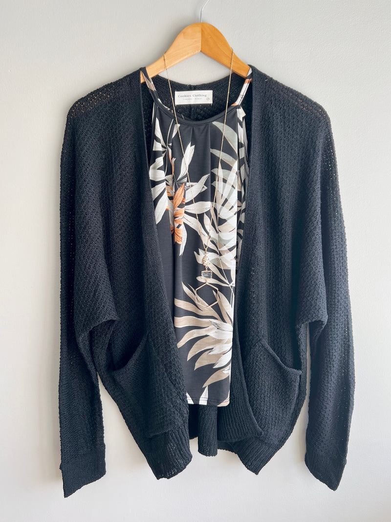 Knit Pocket Cardigan (2 colors)
