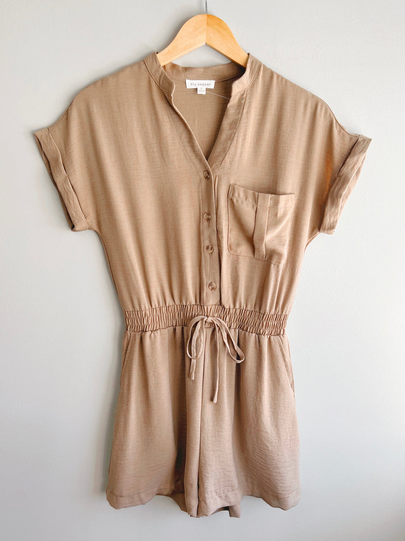Effortless Tie Waist Romper (3 colors)