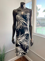 Palm Print Cowl Midi Dress (3 colors)