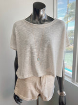 Knit Boxy Tee (3 colors)