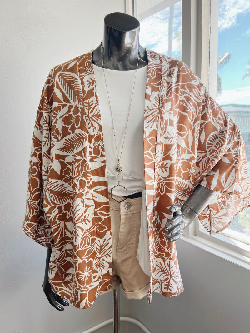 Tropical Kimono Cardigan (2 colors)