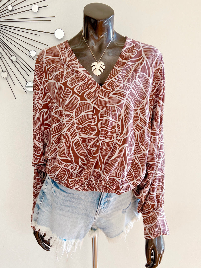 Banana Leaf L/S Top (2 colors)