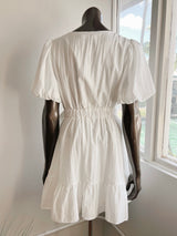 Puff Sleeve Belted Mini Dress (FINAL SALE)