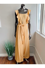 Ruffle Tie Waist Jumpsuit (3 COLORS) (FINAL SALE)