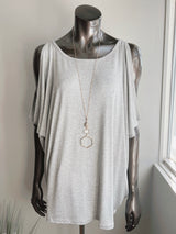 Cold Shoulder Tee (4 colors)