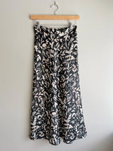 Leaf Print Slip Skirt (2 colors)
